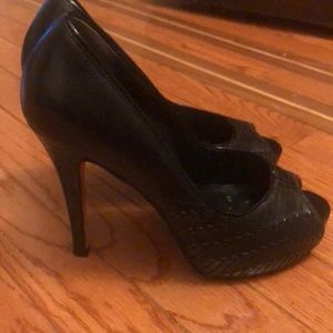 Cole Haan sexy black peep toe heel Nike Air
